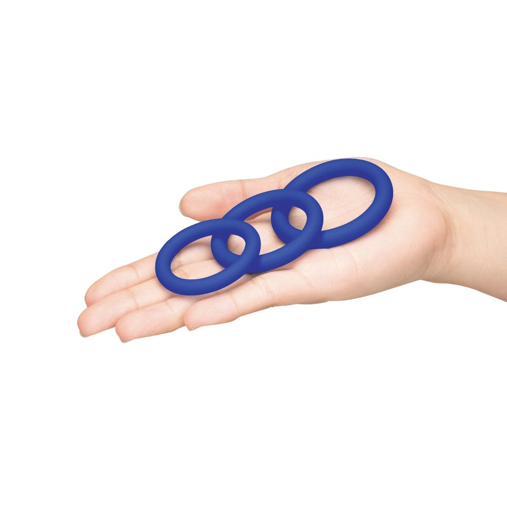 Me You Us Signature The Chubby 3 Ring Set Blue