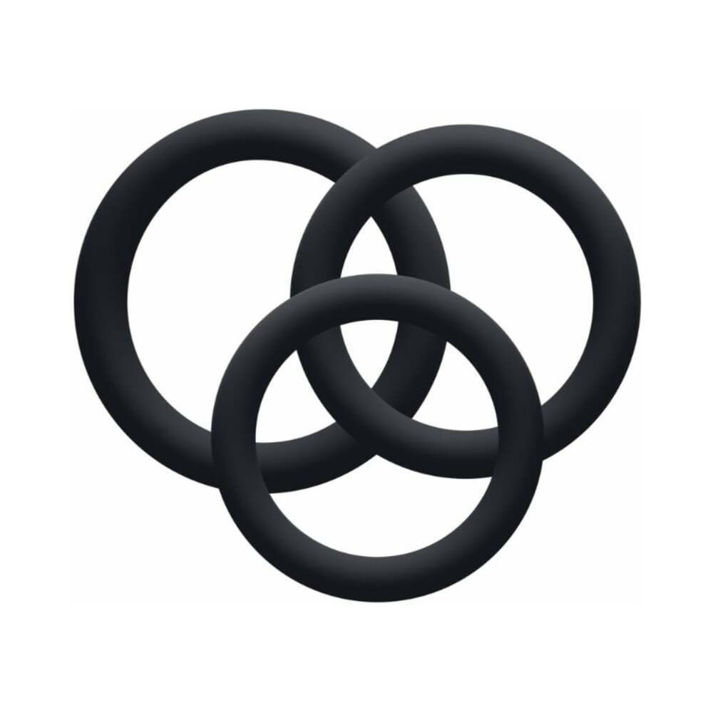 Me You Us Signature The Chubby 3 Ring Set Black