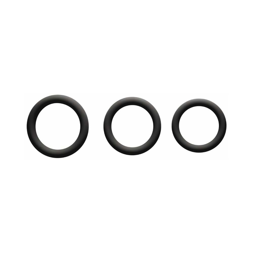 Me You Us Signature The Chubby 3 Ring Set Black