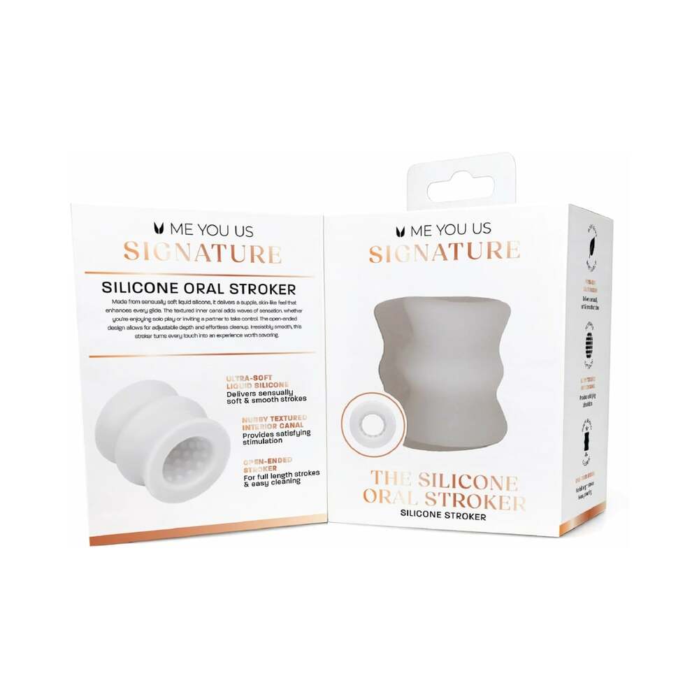 Me You Us Signature The Silicone Oral Stroker Clear