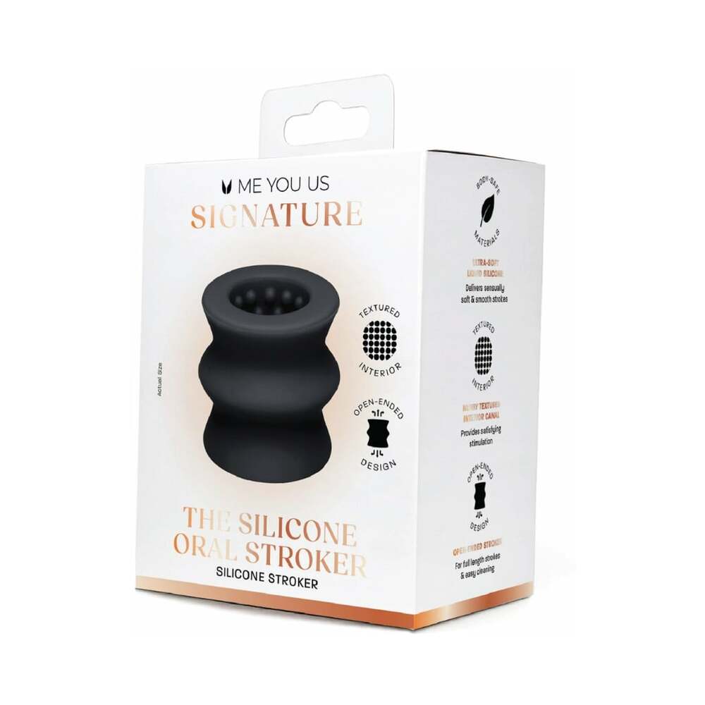 Me You Us Signature The Silicone Oral Stroker Black