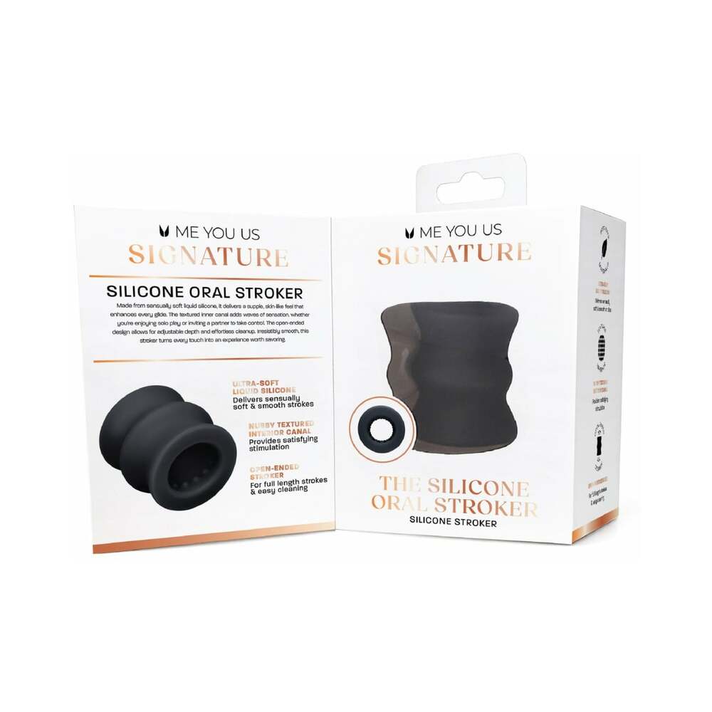 Me You Us Signature The Silicone Oral Stroker Black
