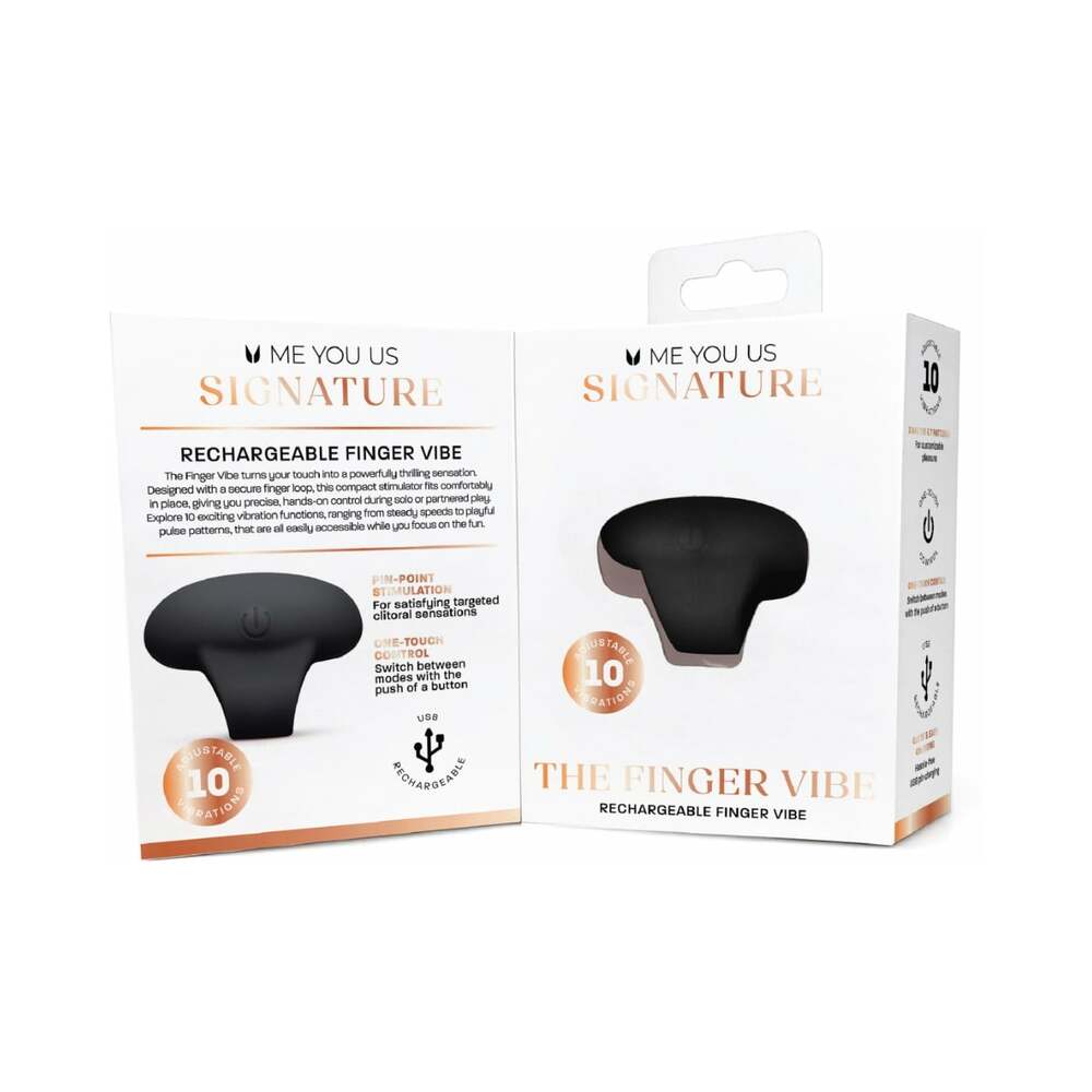 Me You Us Signature The Finger Vibe Black