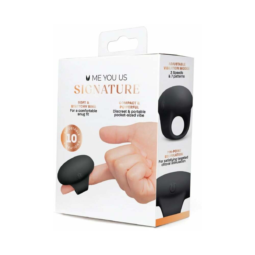 Me You Us Signature The Finger Vibe Black