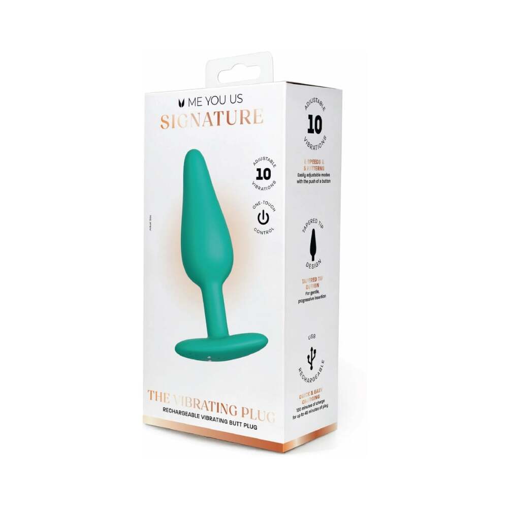 Me You Us Signature The Vibrating Plug Teal