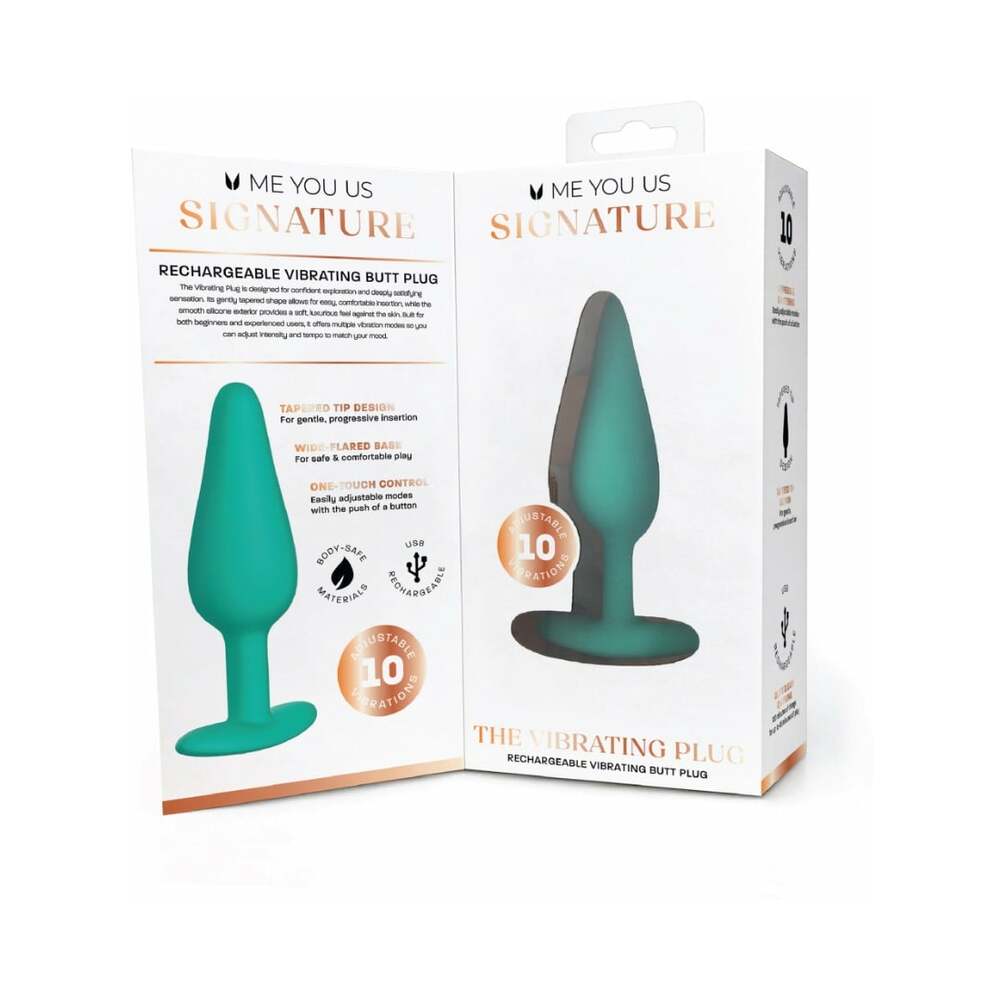 Me You Us Signature The Vibrating Plug Teal