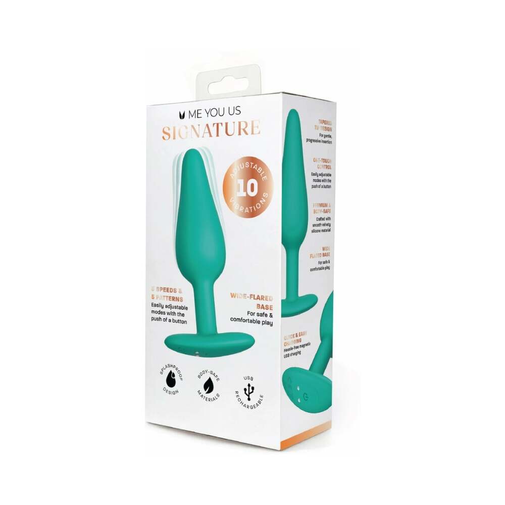 Me You Us Signature The Vibrating Plug Teal