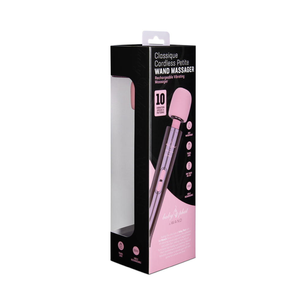 Baby Phat x Le Wand Classique Cordless Petite Rechargeable Vibrating Massager Deep Purple