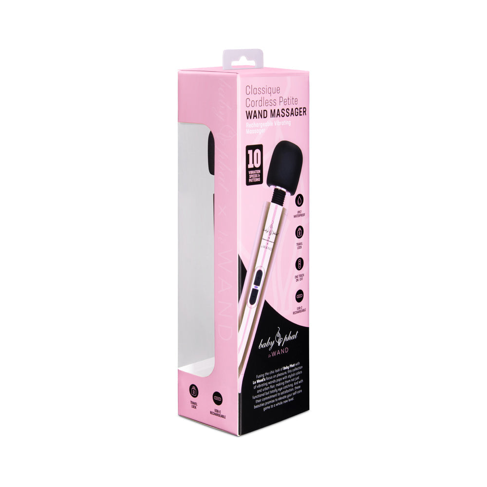 Baby Phat x Le Wand Classique Cordless Petite Rechargeable Vibrating Massager Pink