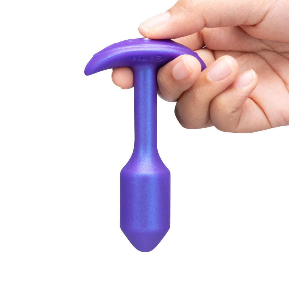 b-Vibe Smart Snug Plug 1 Small Weighted & Vibrating App-Controlled Silicone Butt Plug