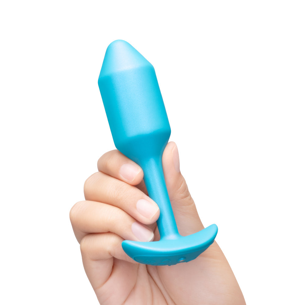 b-Vibe Smart Snug Plug 2 Medium Weighted & Vibrating App-Controlled Silicone Butt Plug