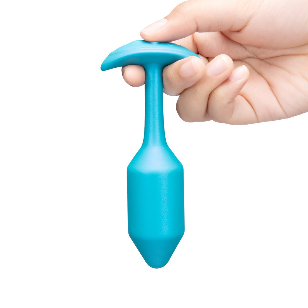 b-Vibe Smart Snug Plug 2 Medium Weighted & Vibrating App-Controlled Silicone Butt Plug