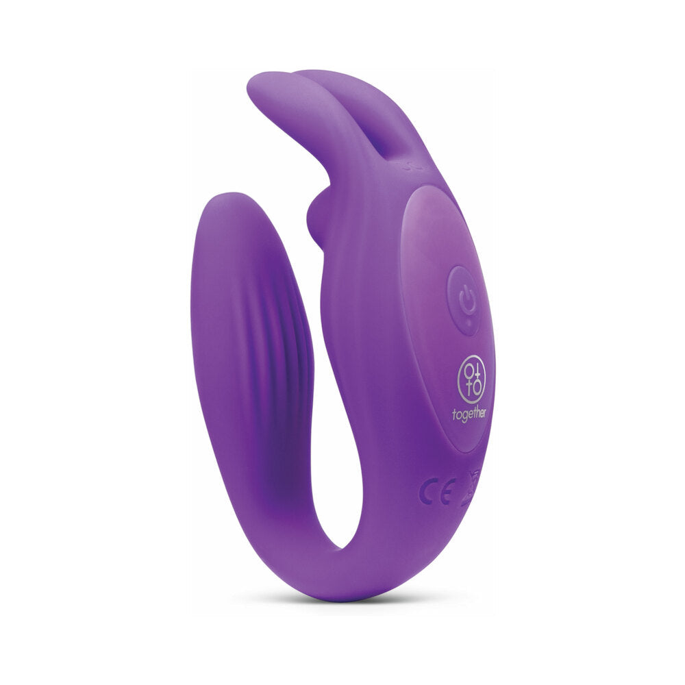Together Seamless Silicone Textured Wearable Rabbit Vibrator with Remote Control