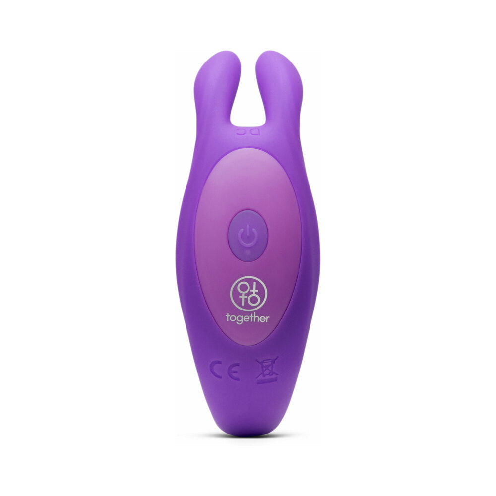 Together Seamless Silicone Textured Wearable Rabbit Vibrator with Remote Control
