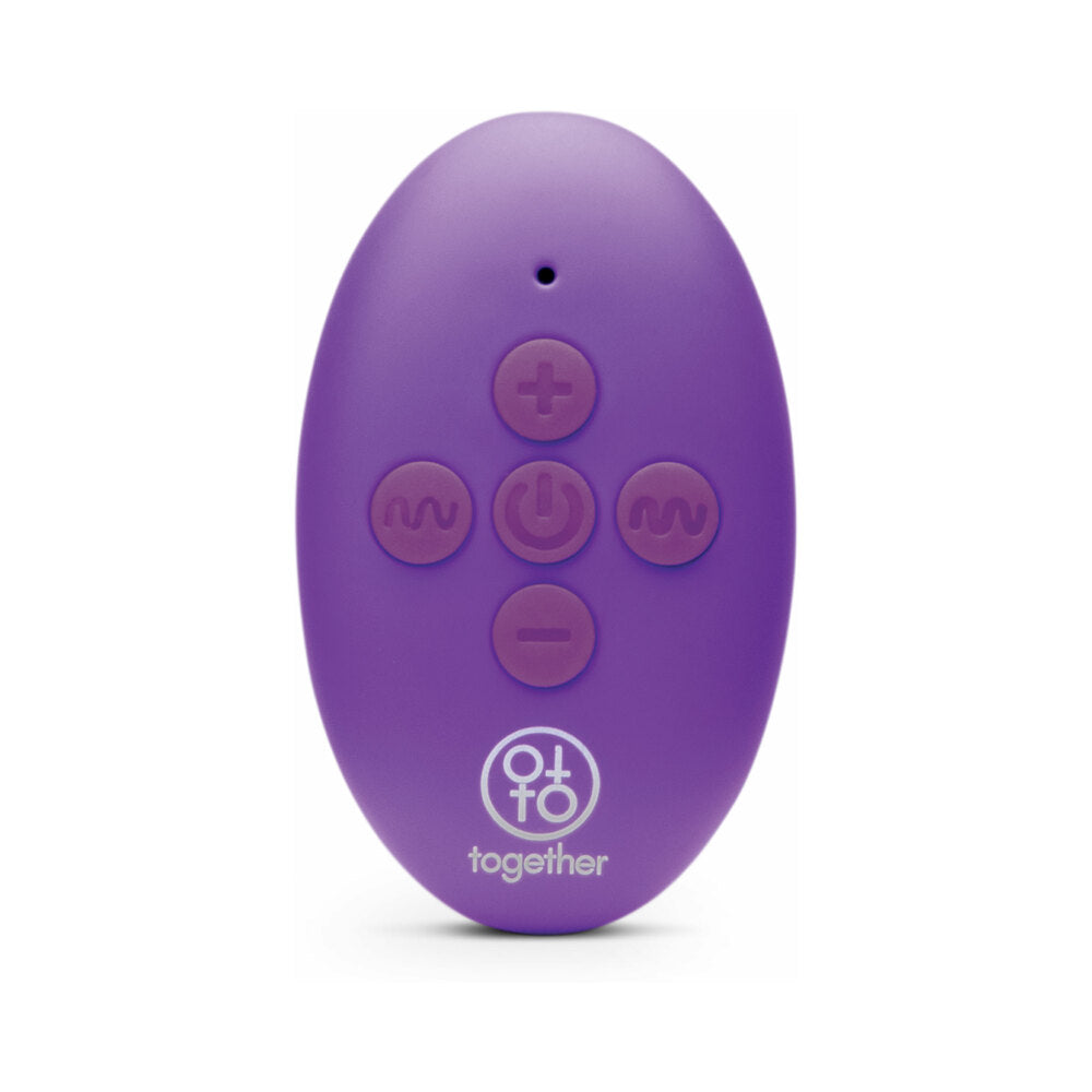 Together Seamless Silicone Textured Wearable Rabbit Vibrator with Remote Control