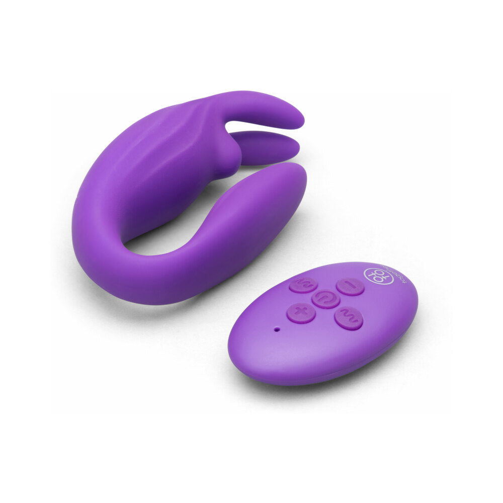 Together Seamless Silicone Textured Wearable Rabbit Vibrator with Remote Control