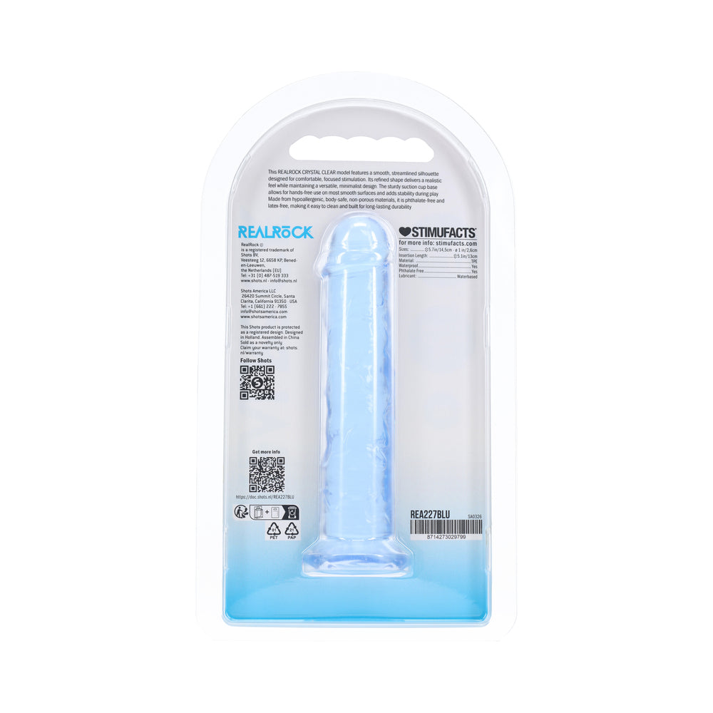 Realrock Realistic Dildo 5 in. Blue