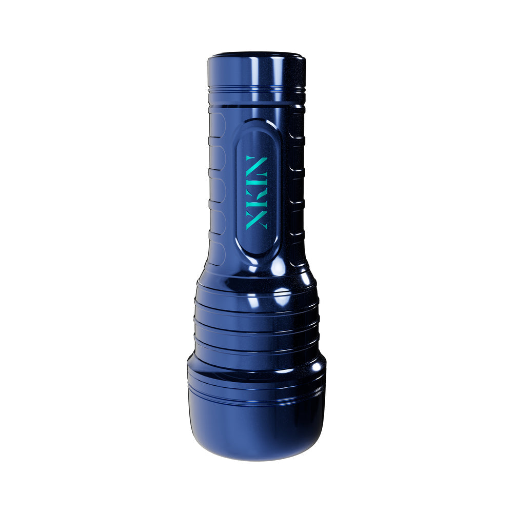 XKIN Dante Knox Mouth Torch Vibrating Masturbator Metallic Blue