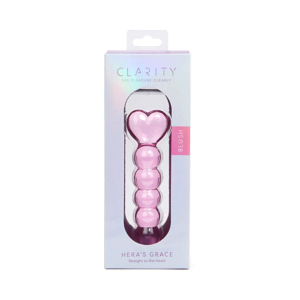 Clarity Hera's Grace Blush Glass Dildo