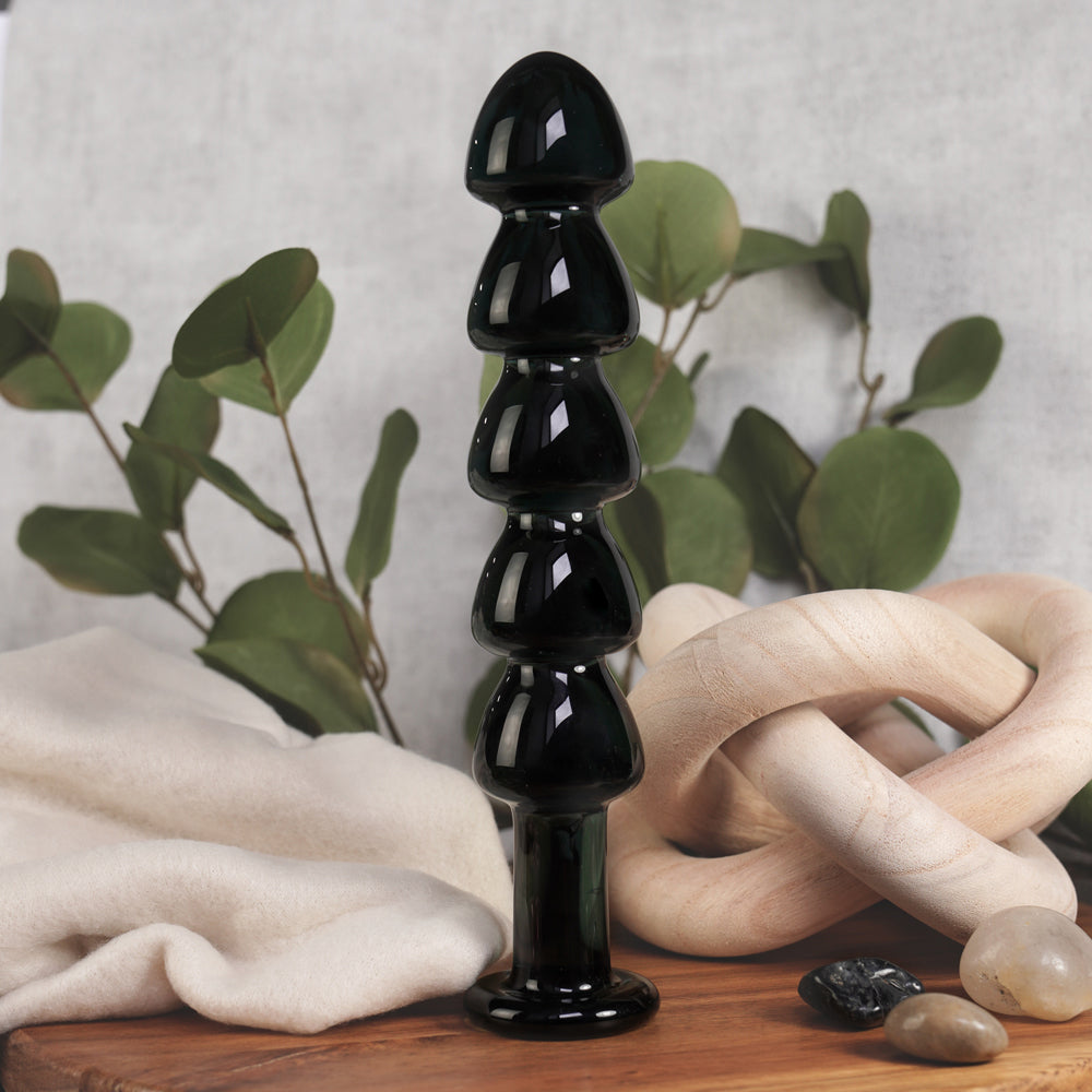 Clarity Utopian Torus Noir Glass Dildo