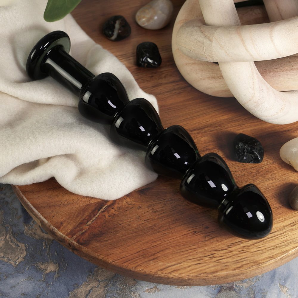 Clarity Utopian Torus Noir Glass Dildo