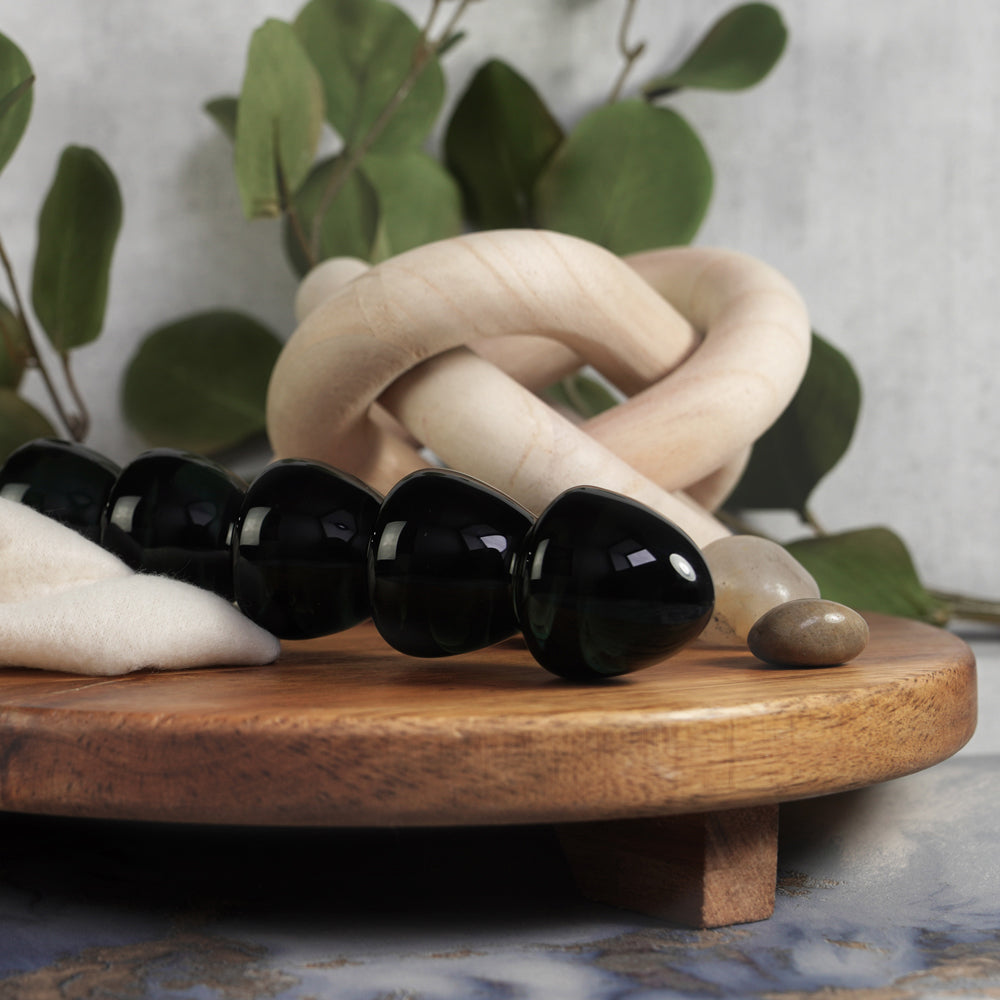 Clarity Utopian Torus Noir Glass Dildo