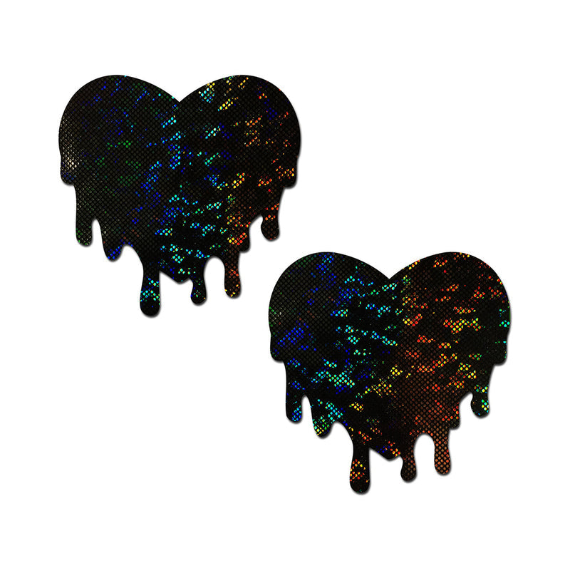Pastease Melted Heart Pasties Black