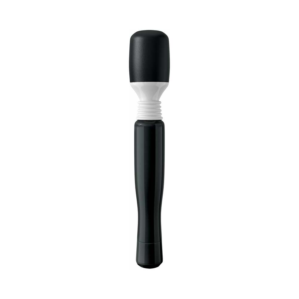 Mini Wanachi Waterproof Massager Flexible Silicone Wand Vibrator Black