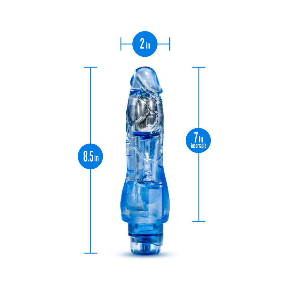 Naturally Yours Fantasy Vibe Realistic 8.5 in. Vibrating Dildo Blue