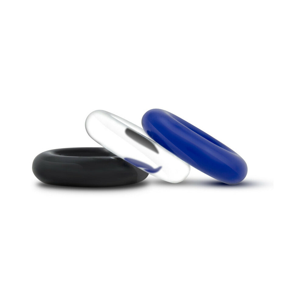 Stay Hard Donut Rings 3-Piece Cockring Set Assorted Colors