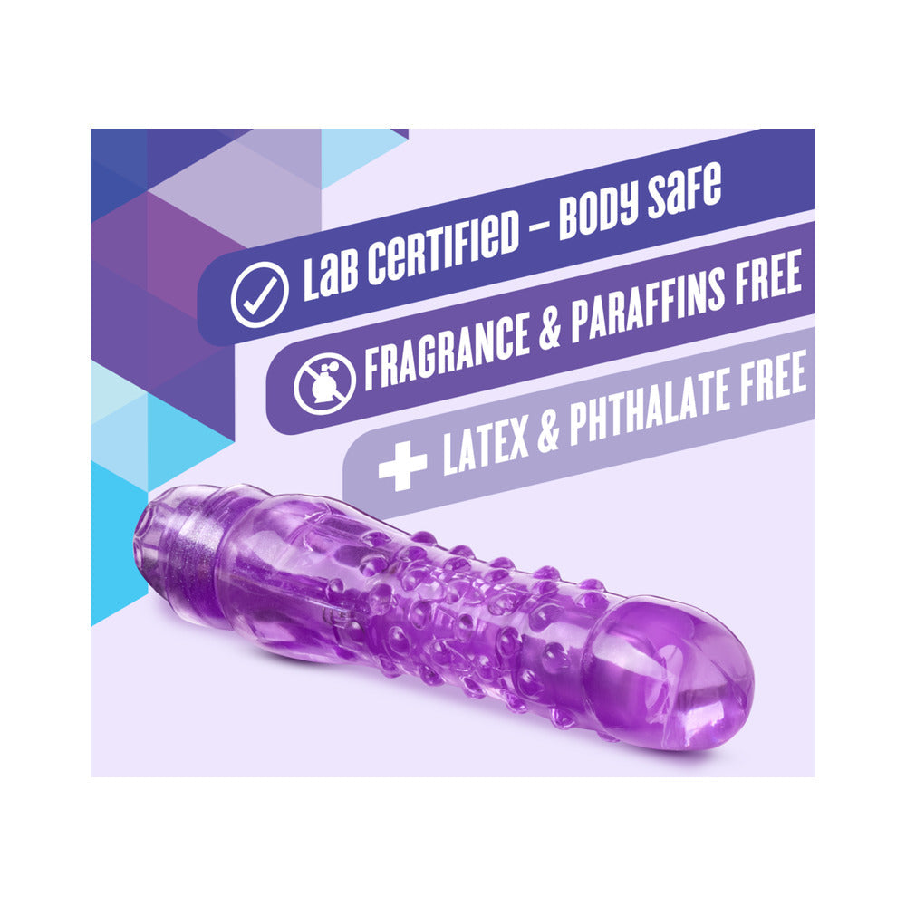 Naturally Yours Bump n' Grind Textured Slimline Vibrator Purple