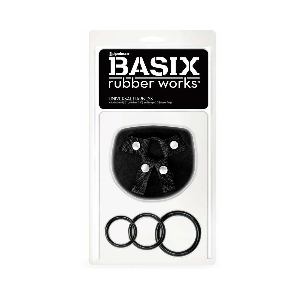 Basix Rubber Works Universal Harness O/S Black