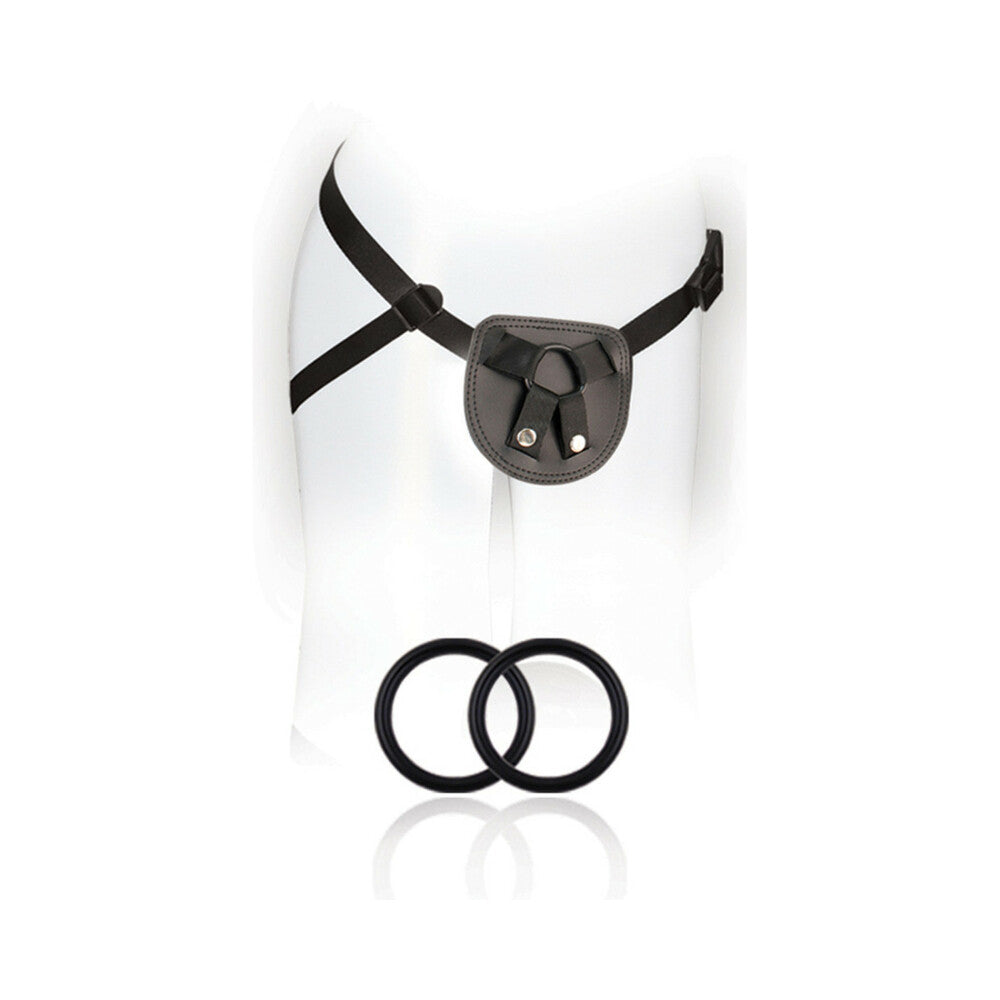 SX For You Adjustable Faux Leather Beginner's Harness Black