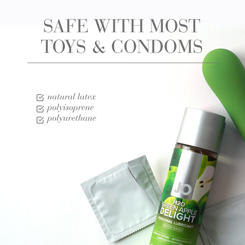 JO H2O Green Apple Delight Flavored Water-Based Lubricant 1 oz.