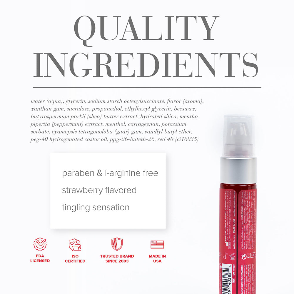 JO Nipple Titillator Arousal Gel Strawberry 1 oz.