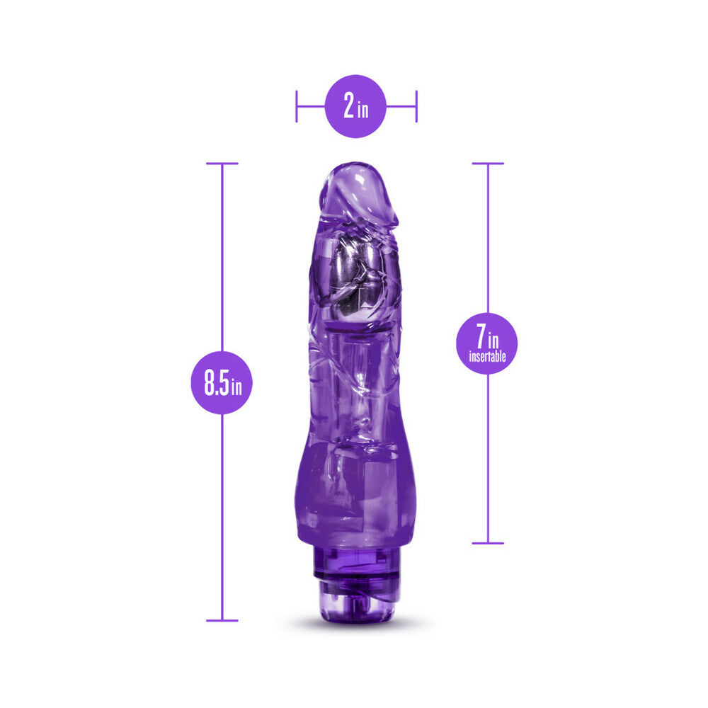Naturally Yours Fantasy Vibe Realistic 8.5 in. Vibrating Dildo Purple