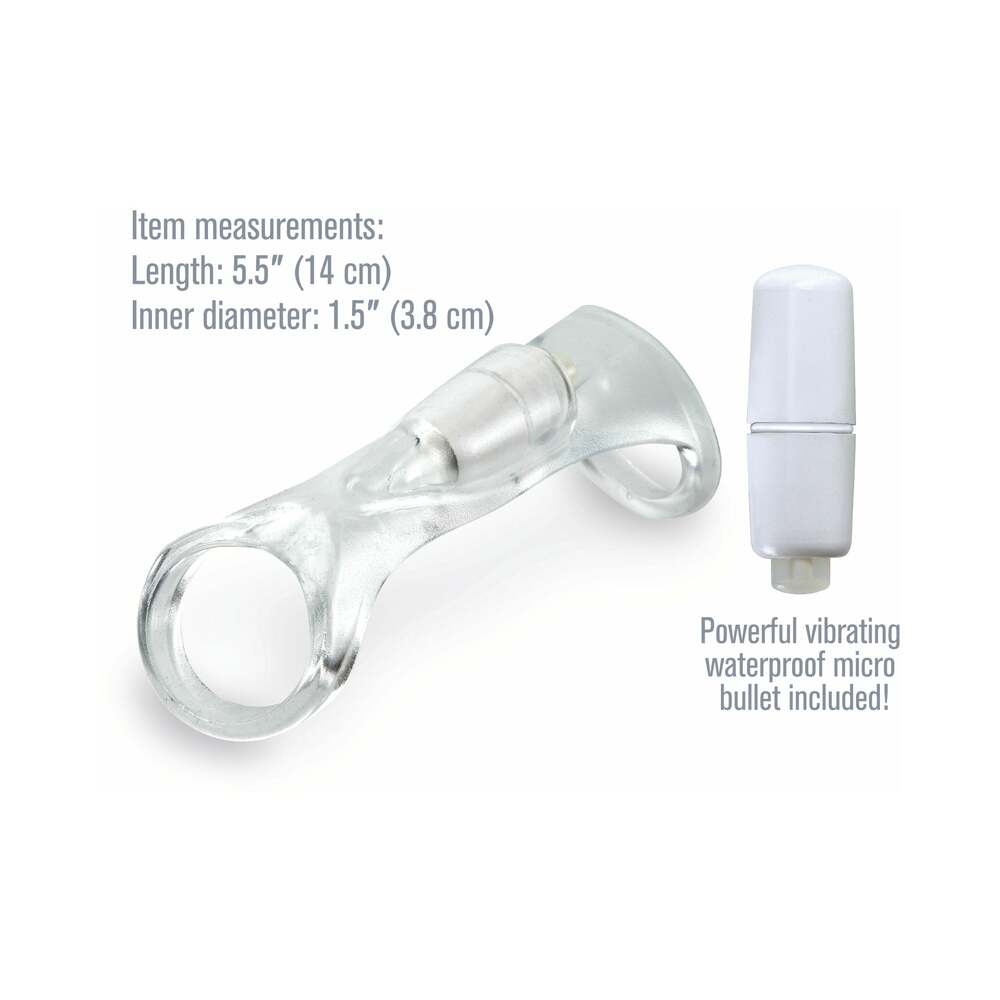 Fantasy X-tensions Vibrating Cock Sling Clear