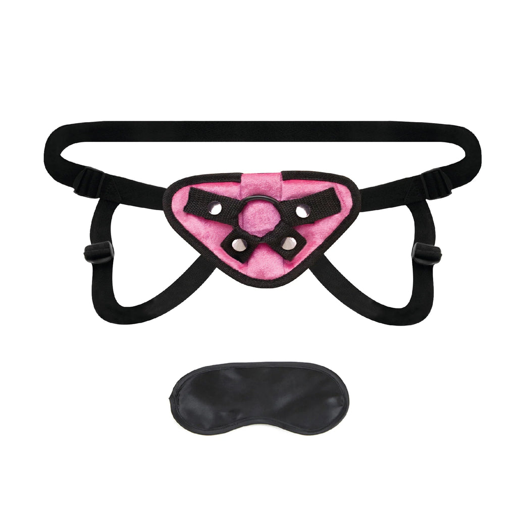 Lux Fetish Neoprene Strap-On Harness Pink