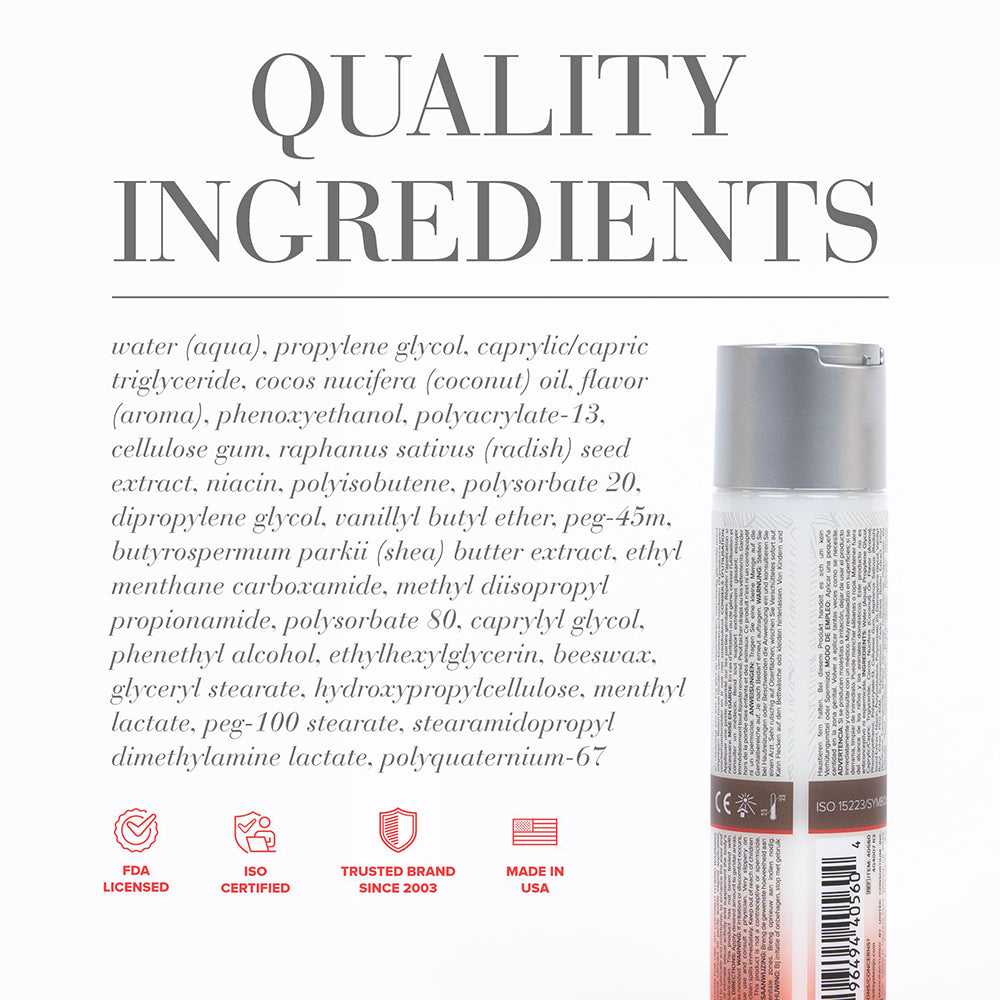 JO Coconut Hybrid Warming Lubricant 4 oz.