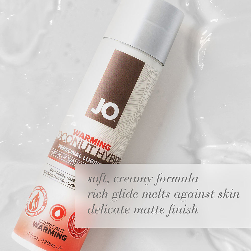 JO Coconut Hybrid Warming Lubricant 4 oz.