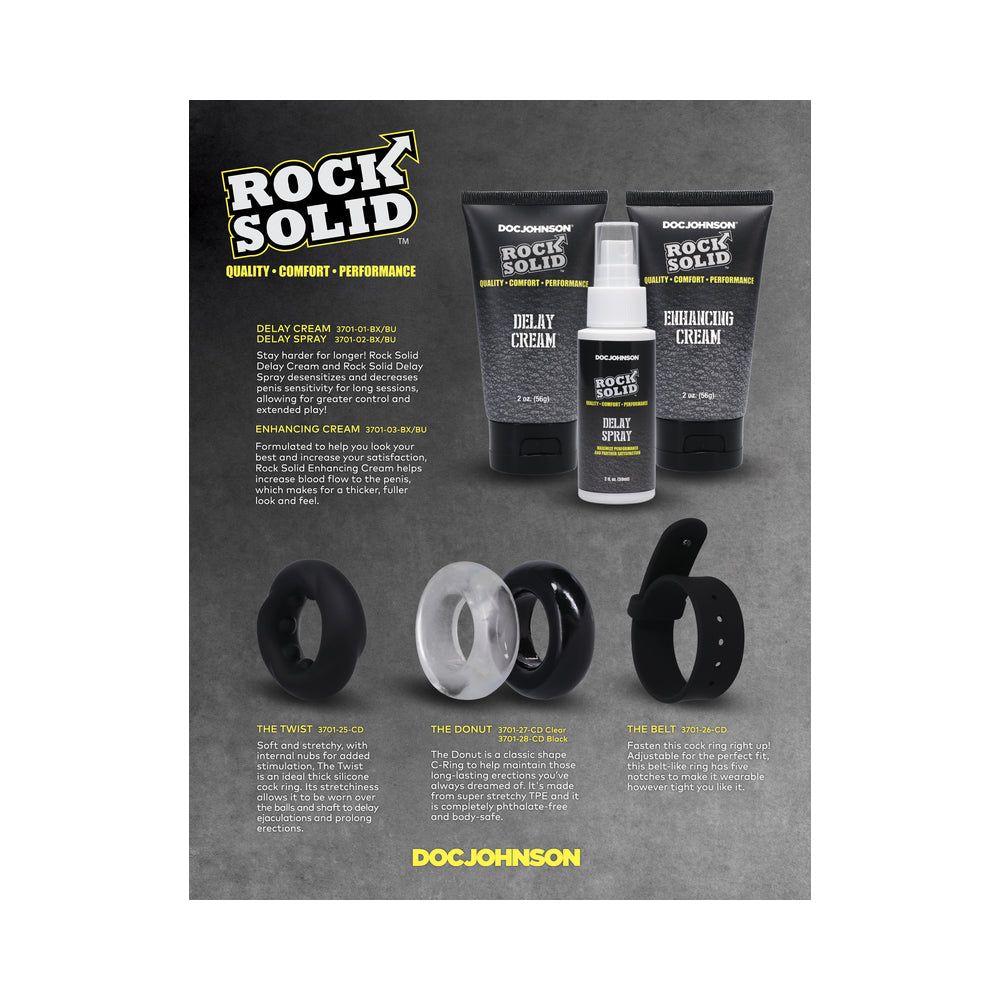 Rock Solid Gear Clear C Ring in a Clamshell