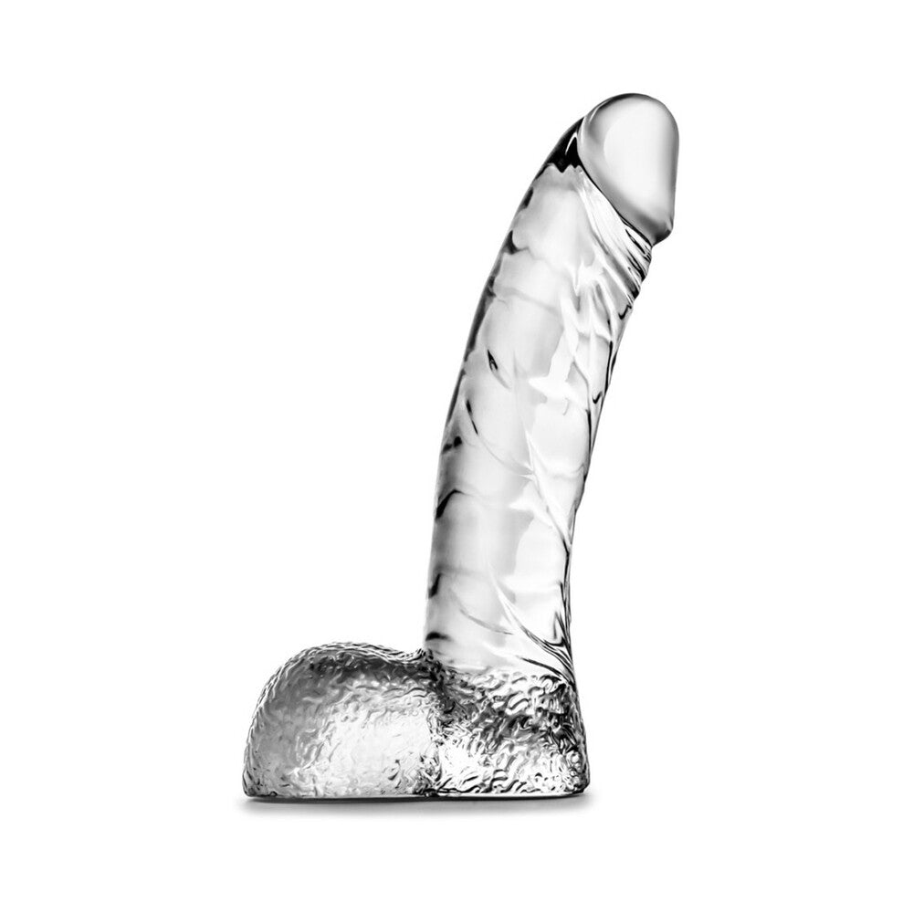 Naturally Yours Ding Dong Realistic 5.5 in. Dildo with Balls Clear