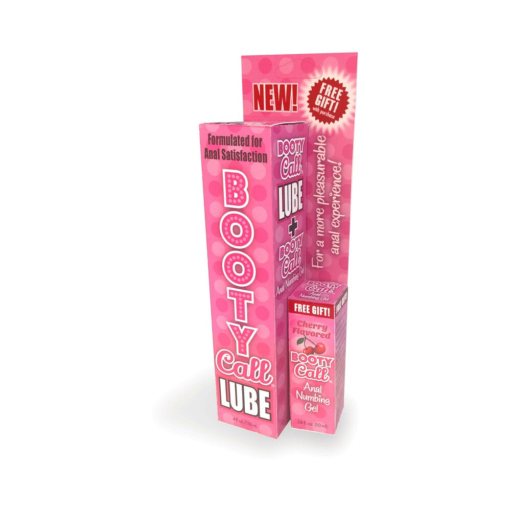 Booty Call Lube Duo 4 oz. Lube & 10ml Cherry Numbing Gel