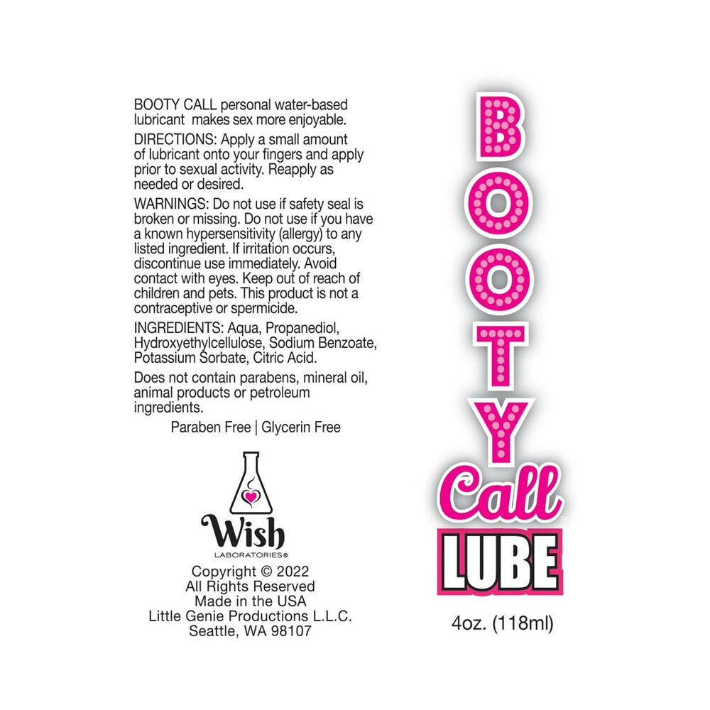 Booty Call Lube Duo 4 oz. Lube & 10ml Cherry Numbing Gel
