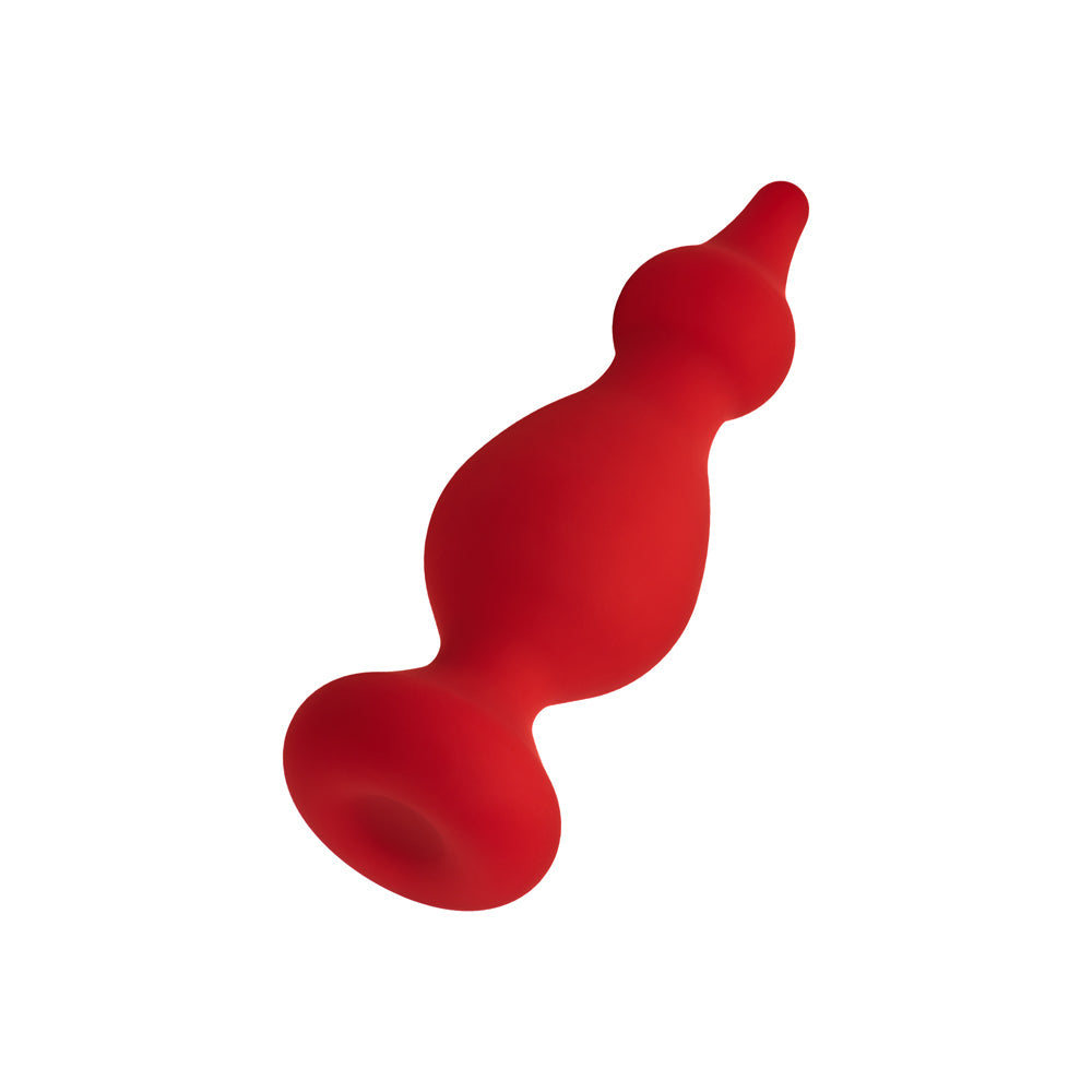 Forto F-30 Pointer Silicone Anal Plug Medium Red