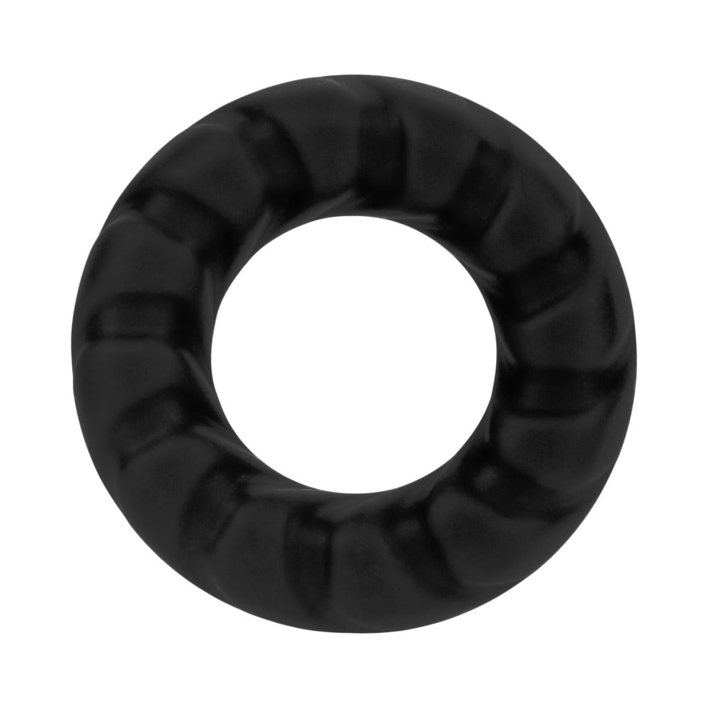 Forto F-25 Liquid Silicone Cockring 23mm Black