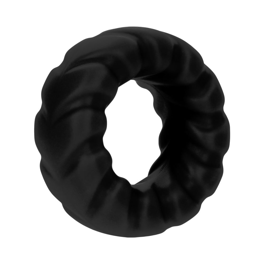 Forto F-25 Liquid Silicone Cockring 23mm Black