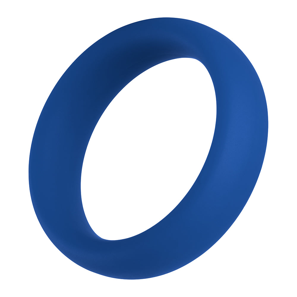 Forto F-64 Wide Liquid Silicone Cockring Large Blue