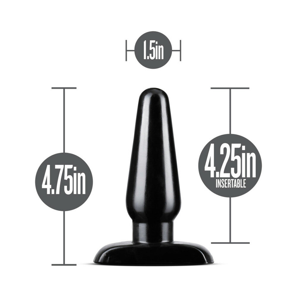 Anal Adventures Basic Anal Plug Medium Black