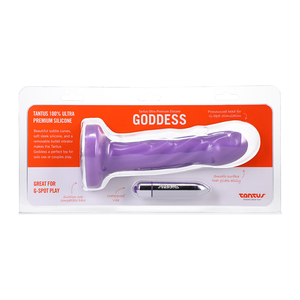 Tantus Goddess Vibrating 6.25 in. Dildo Lavender